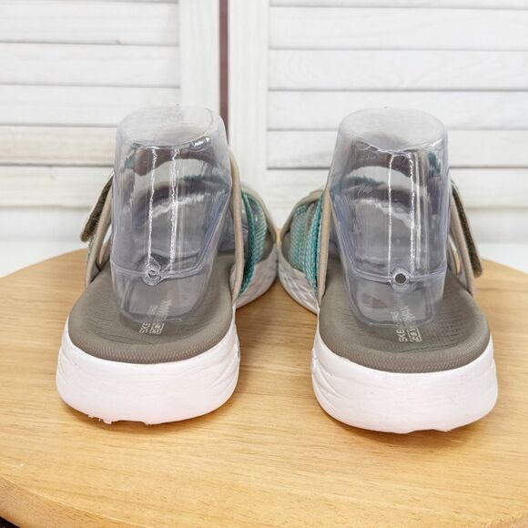 Skechers Performance On The Go 600 Glow Strappy Outdoor Sandals Taupe Green 10 - Picture 7 of 12